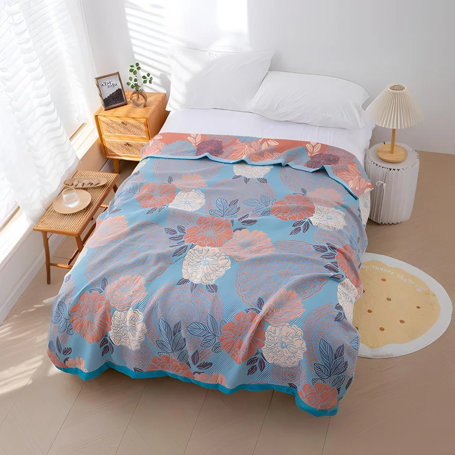 【三花印记】150*200轻奢全棉床盖