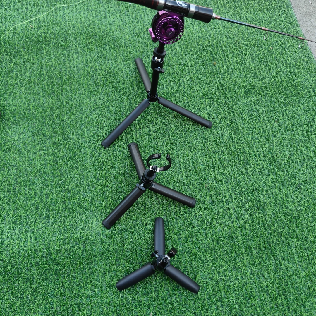 无品牌冰钓稳固锰钢万向铝合金冰钓竿支架