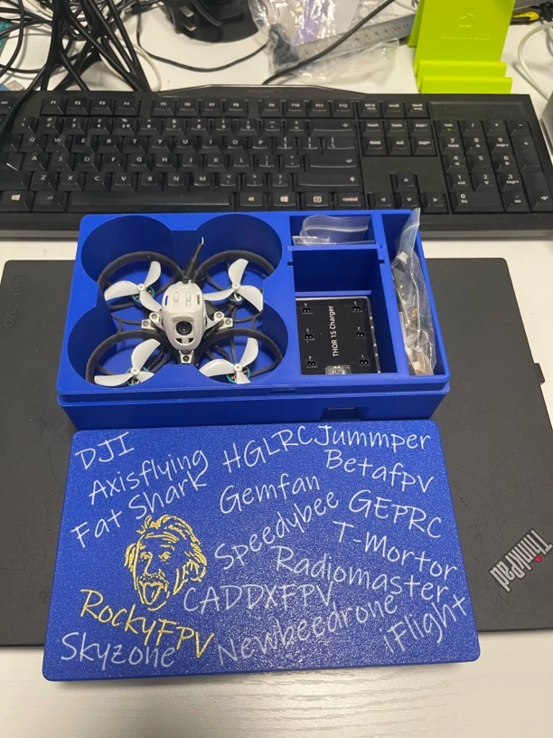 RockyFPV 精美限定穿越机meteor75pro O4版收纳盒 兼容 65/75mm