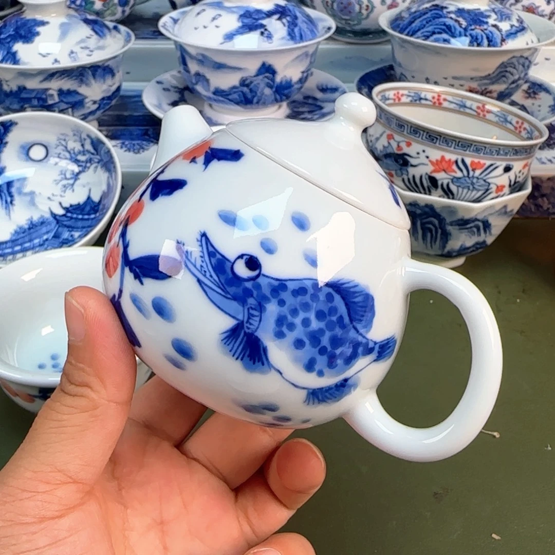 景德镇纯手绘茶具圆圆213