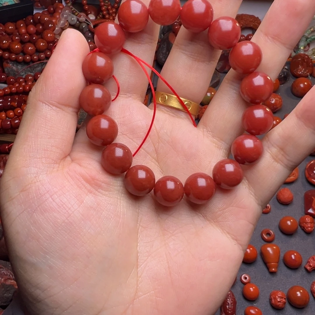 南红玛瑙未镶嵌手链