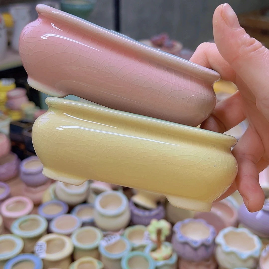 红陶陶瓷花盆当场满12包邮