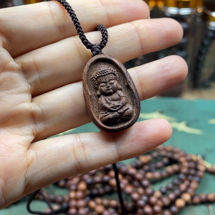 降真香吊坠降真香宝宝佛