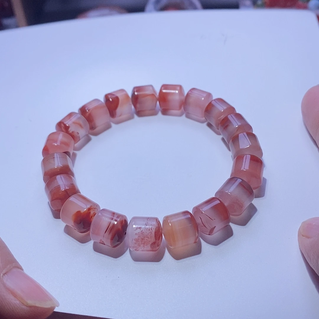 南红玛瑙未镶嵌手串卡10