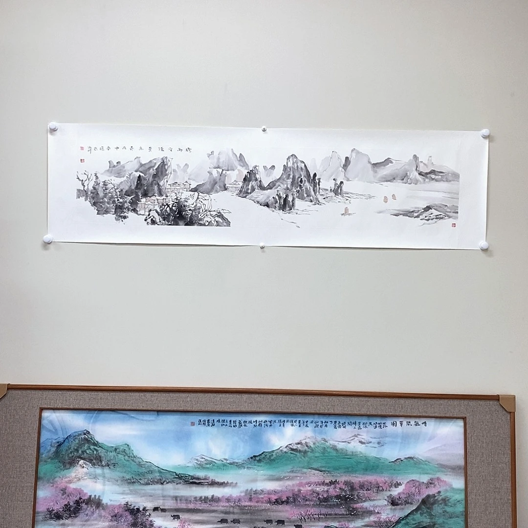 国画廖忠柳161*33精品佳作