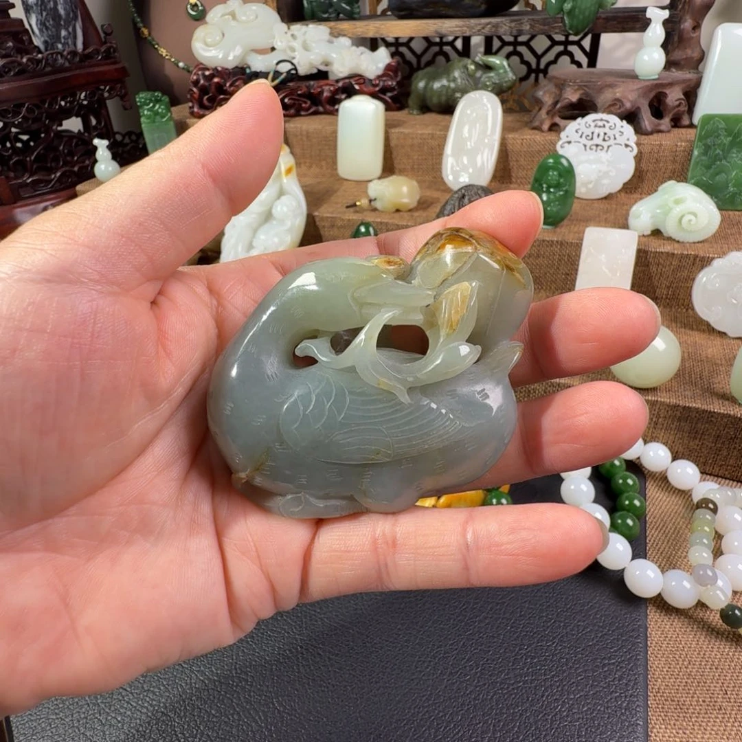 和田玉未镶嵌挂件