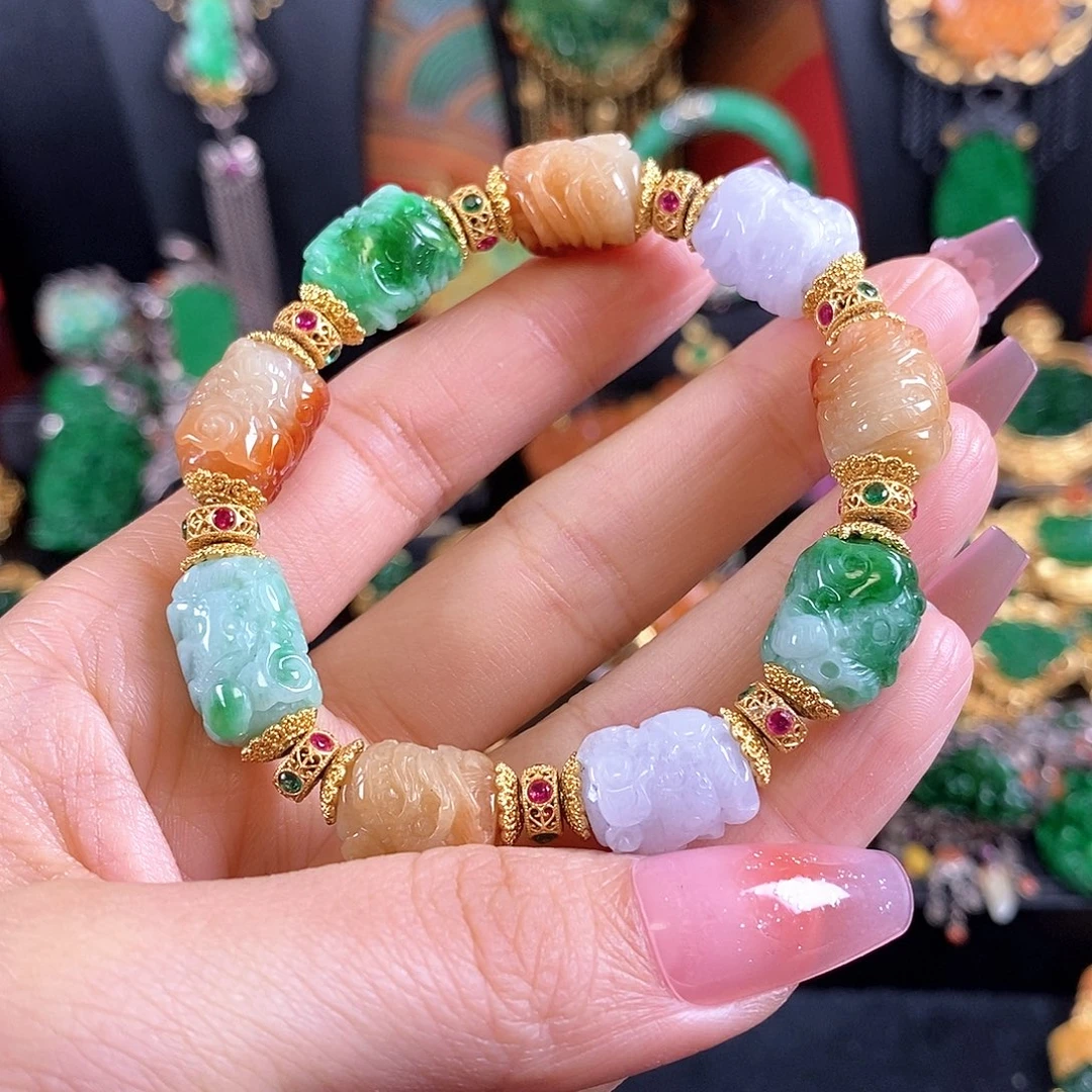 翡翠未镶嵌手链手链