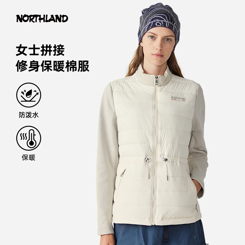 【雪海】诺诗兰Primaloft棉服24女户外防泼保暖外套NDJET2621S