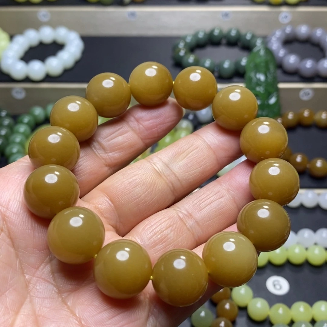 和田玉手串未镶嵌