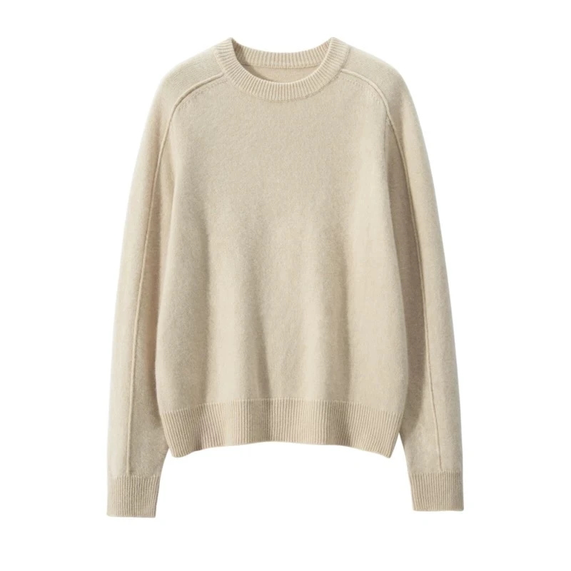 【常青树】LP经典圆领纯山羊绒外缝合显瘦上衣MC2473