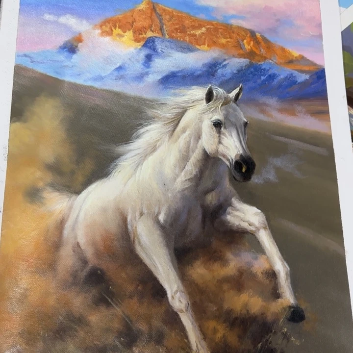 油画在一起的时候就是一