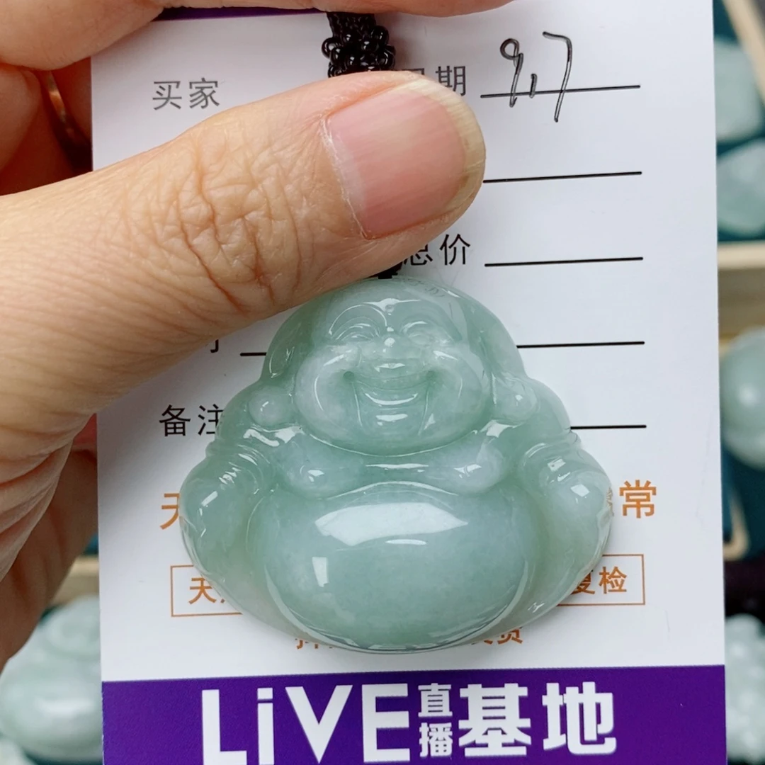 翡翠未镶嵌颈饰美*殇佛公