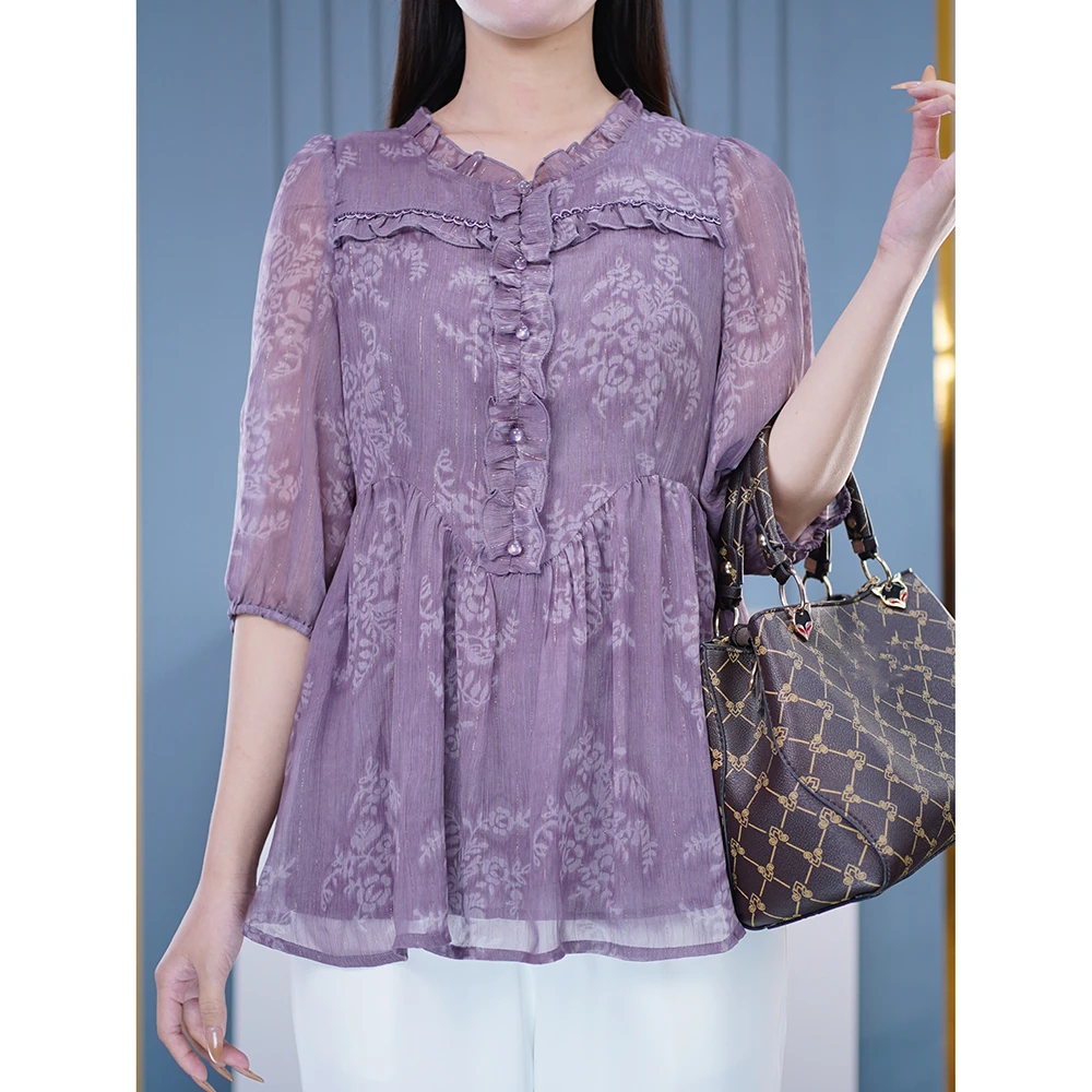 独特漂亮小衫品质T恤上档次上衣气质微胖mm大码女装宽松显瘦衣服