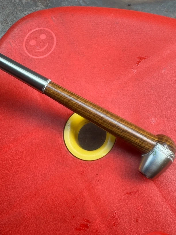 工艺品红乌木烟杆型号12长22公分皮烟款