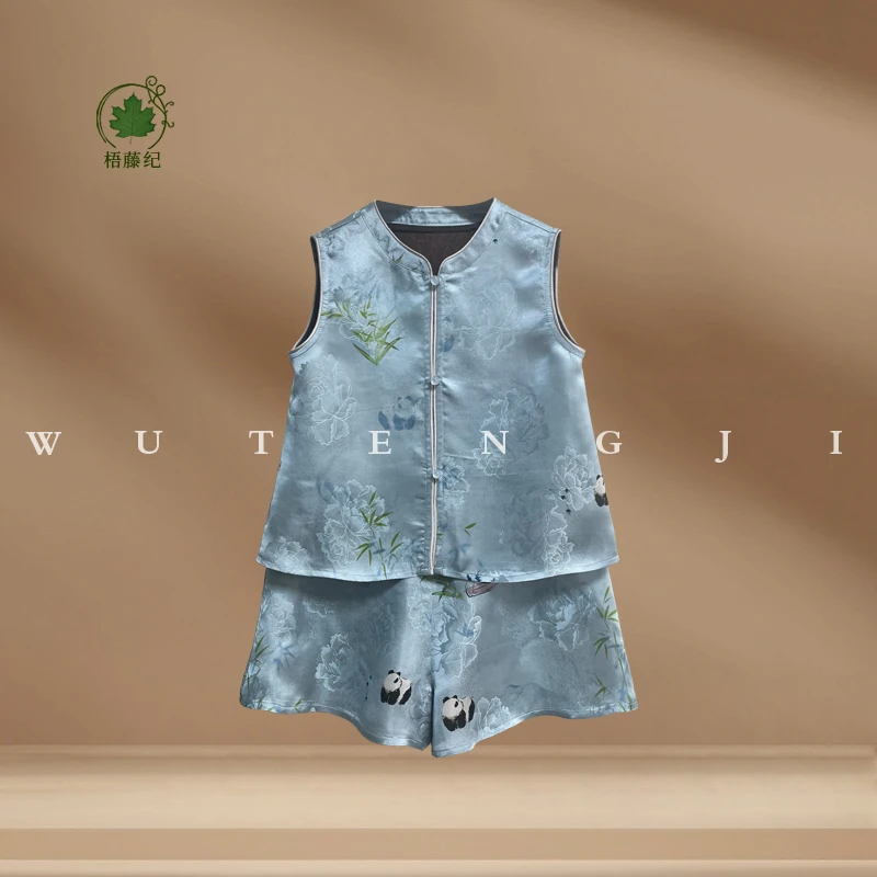 【兰序】【100木薯丝25姆米花萝】2025夏季新款国风女童25XY011TZ