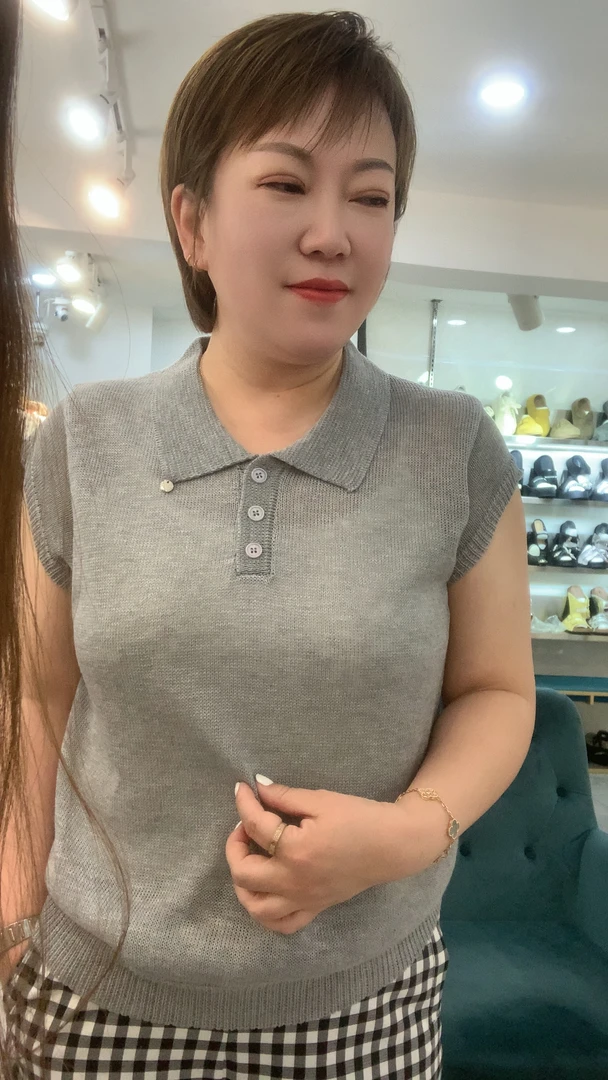 MEIZI家时尚上衣1390花