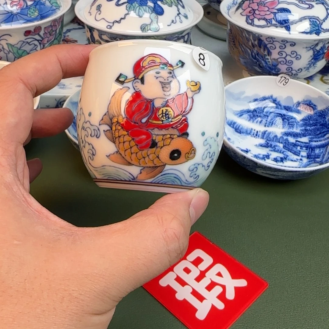 兰***溪陶抖音闪购纯手工手绘8