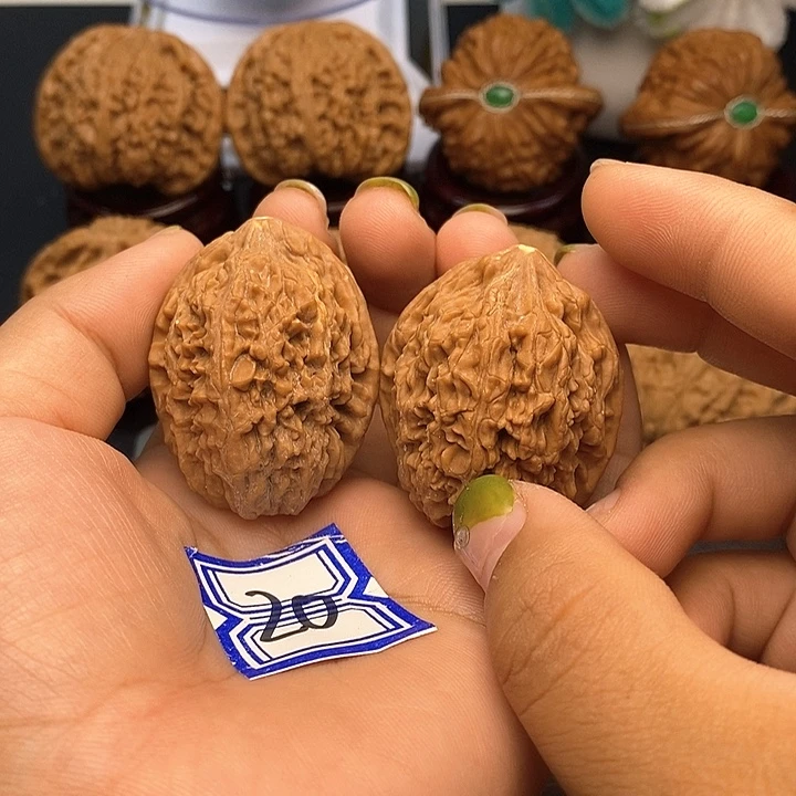 文玩核桃把件34大蒜头