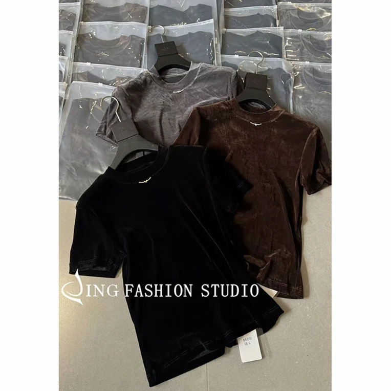 2025秋冬时尚圆领高品质洋气百搭气质T恤