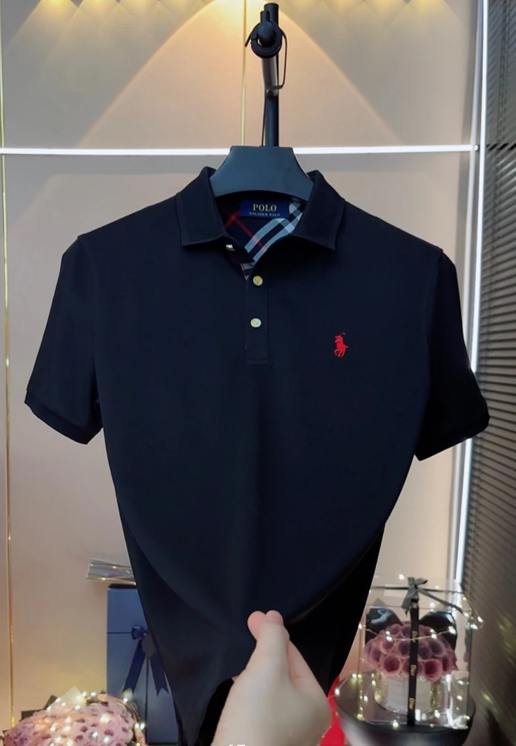 7-27红标刺绣男士短袖POLO衫夏季透气舒适休闲百搭上衣