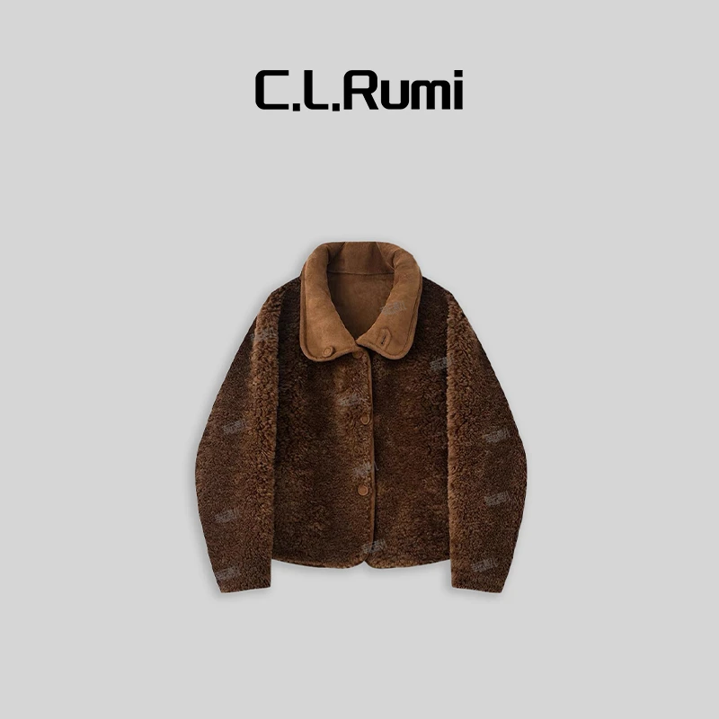 【燕子甄选】“冬至”加厚双面穿复古宽松羊毛外套6375wt