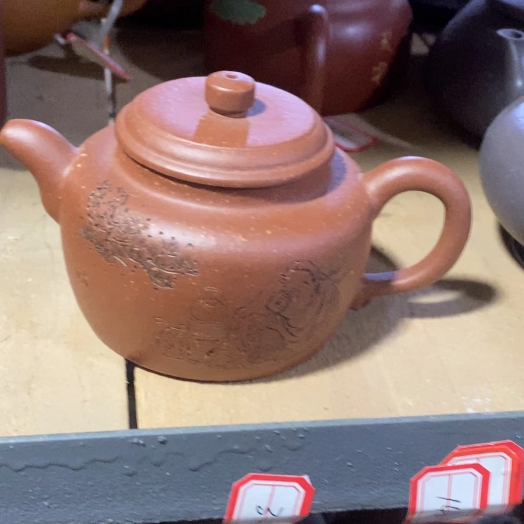 紫砂茶壶白14 王婷 德钟 紫泥