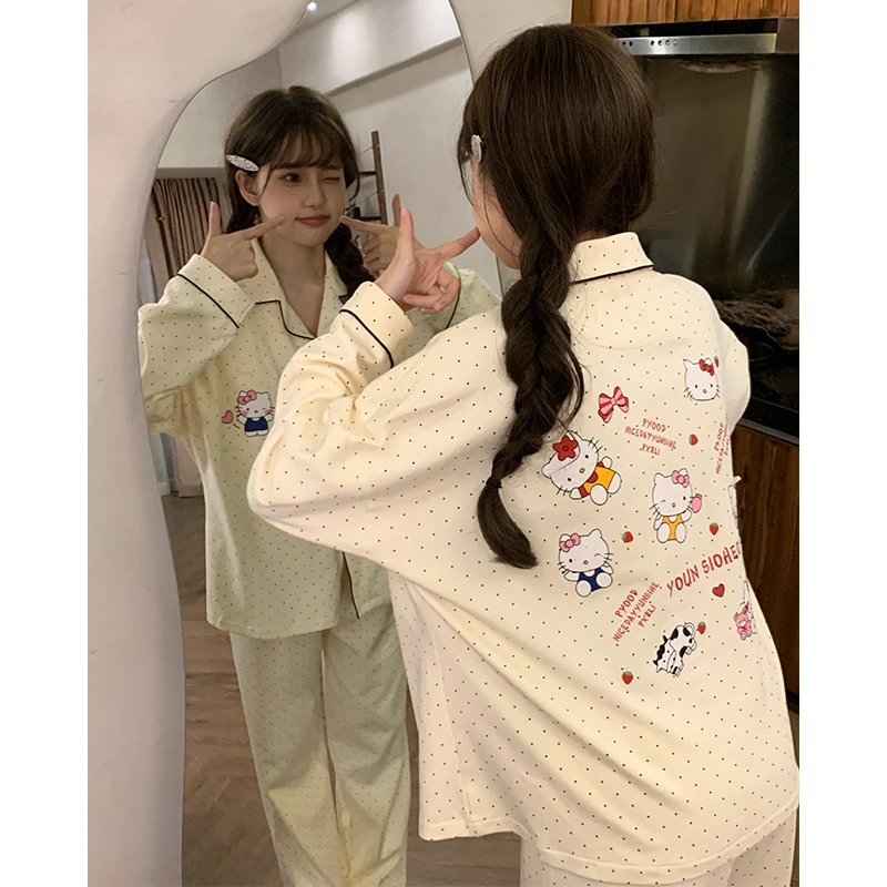 女大睡衣女款爆款2025新款春秋季舒适可外穿长袖宽松家居服两件套