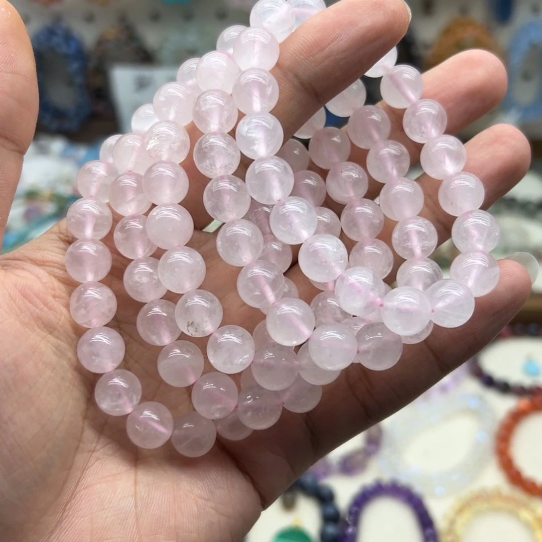 水晶手链未镶嵌10咪福利款粉水晶