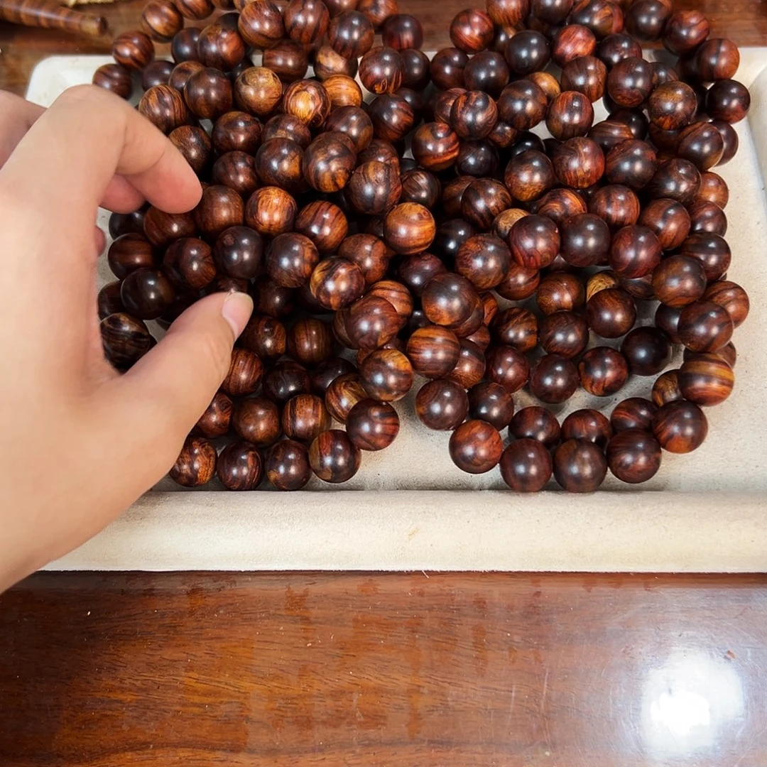 黄花梨/降香黄檀手串/手链15mm圆珠霸王龙