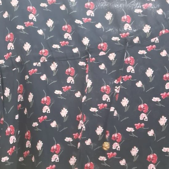 背心3X小碎花深色的红
