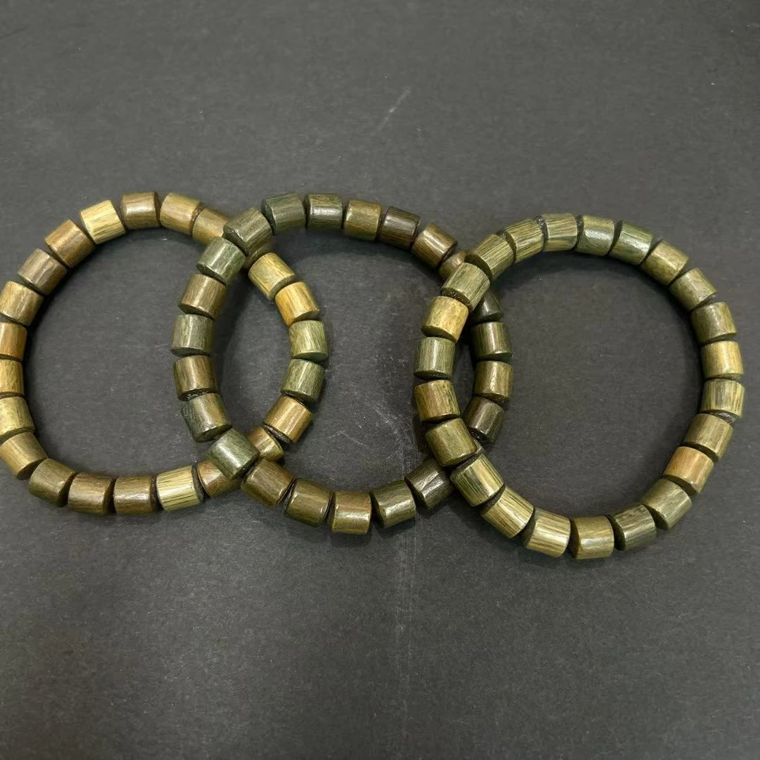 绿檀桶珠手串8m（多样性发一件）