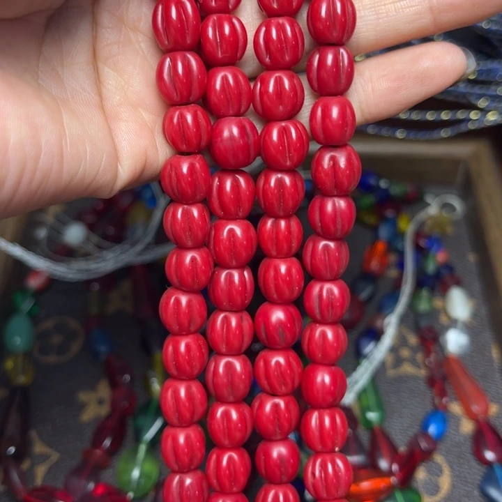 颈饰玻璃3391老琉璃卡十一条