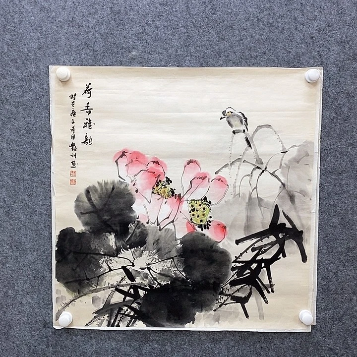 竖款新中式装饰画2