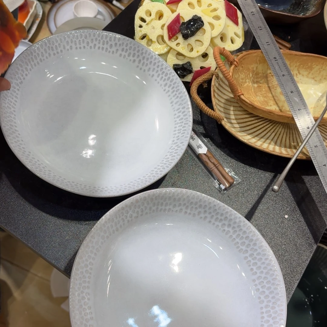 瓷微瑕特价处理9寸包邮两个