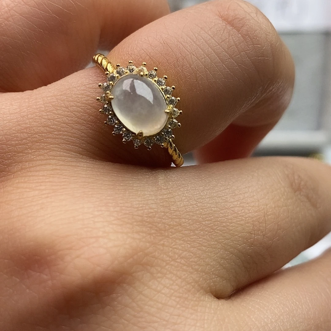 翡翠未镶嵌戒指翡翠