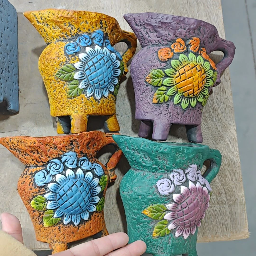 红陶吸水透气的白陶花盆凑满12发货