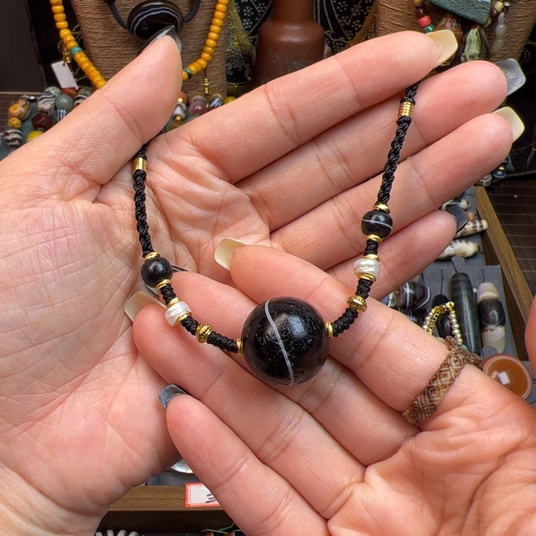 玛瑙/玉髓未镶嵌项链