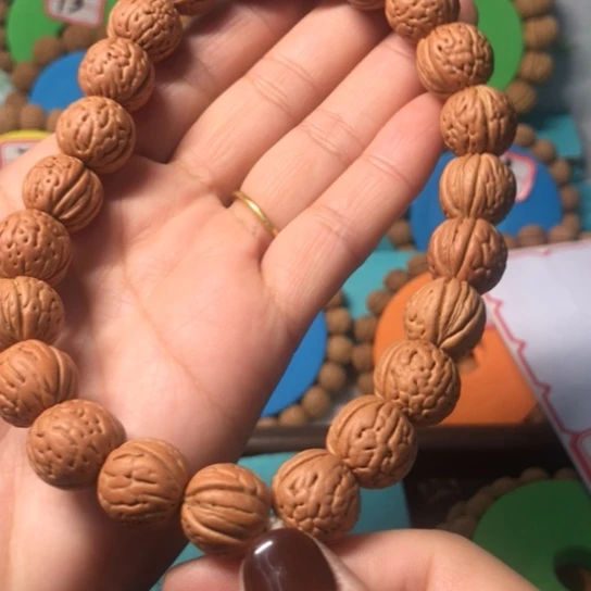 烟***舟桃核手串野生小核桃70米