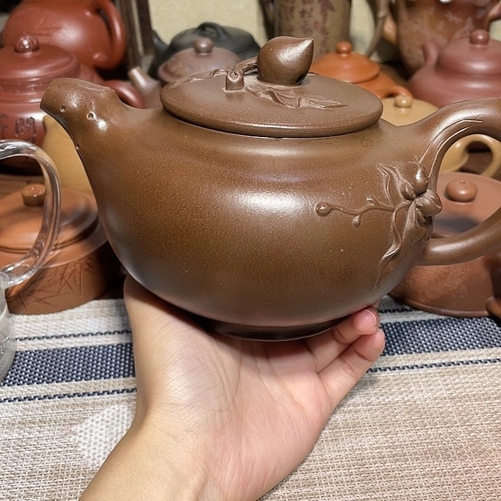 茶壶紫砂紫砂宜兴紫砂壶微瑕650cc