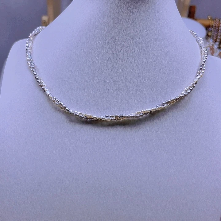 淡水珍珠颈饰合金