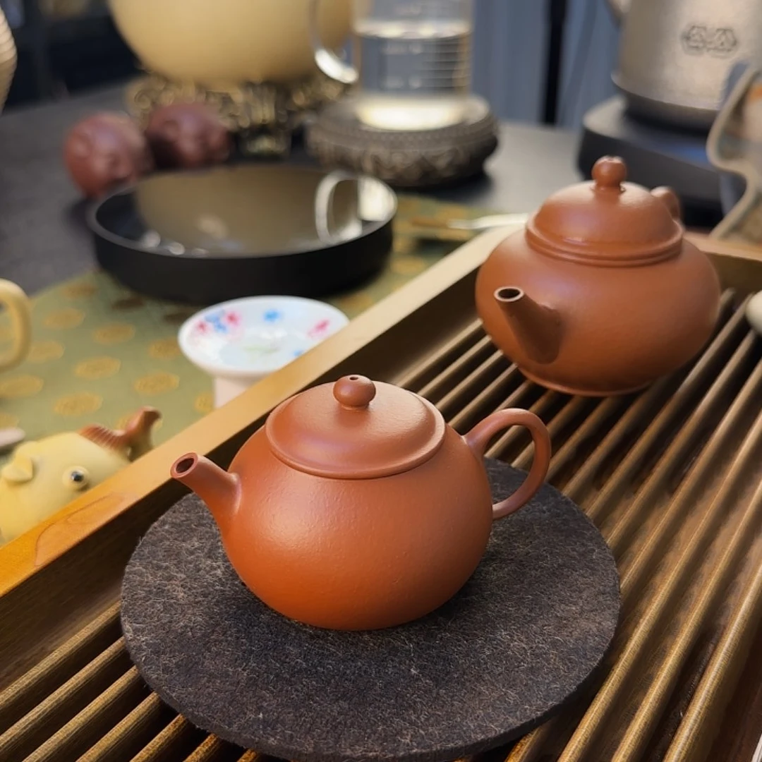 茶壶朱泥朱泥小品容量73cc功夫茶必备