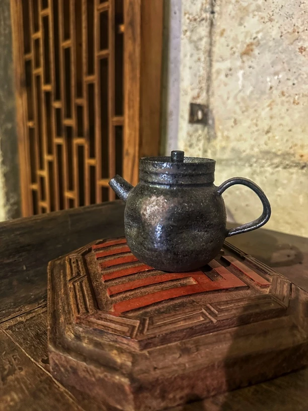 浪鬼柴烧 鬼小柴系列 纯手工纯柴烧正把壶150ML