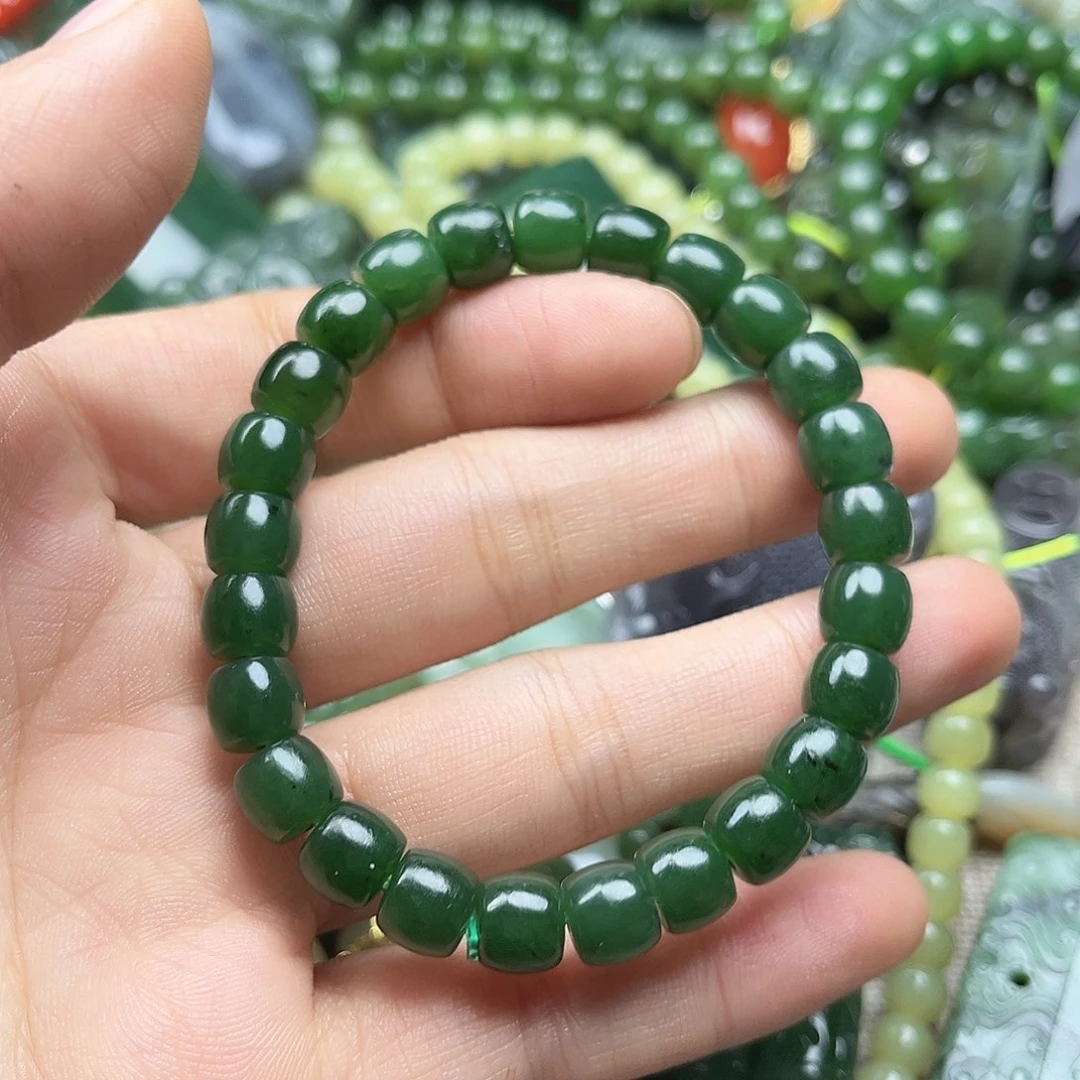 和田玉（碧玉）未镶嵌手串