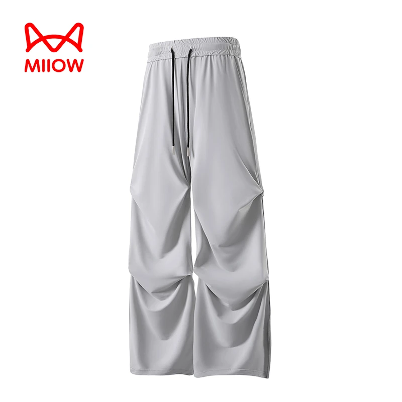 MIIOW CLASSIC/猫人经典夏季冰丝伞兵裤轻薄透气弹力情侣款休闲裤