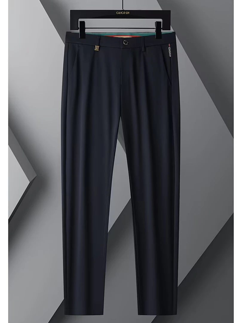 港澳专柜！轻奢总裁蚕丝夏季休闲裤8072