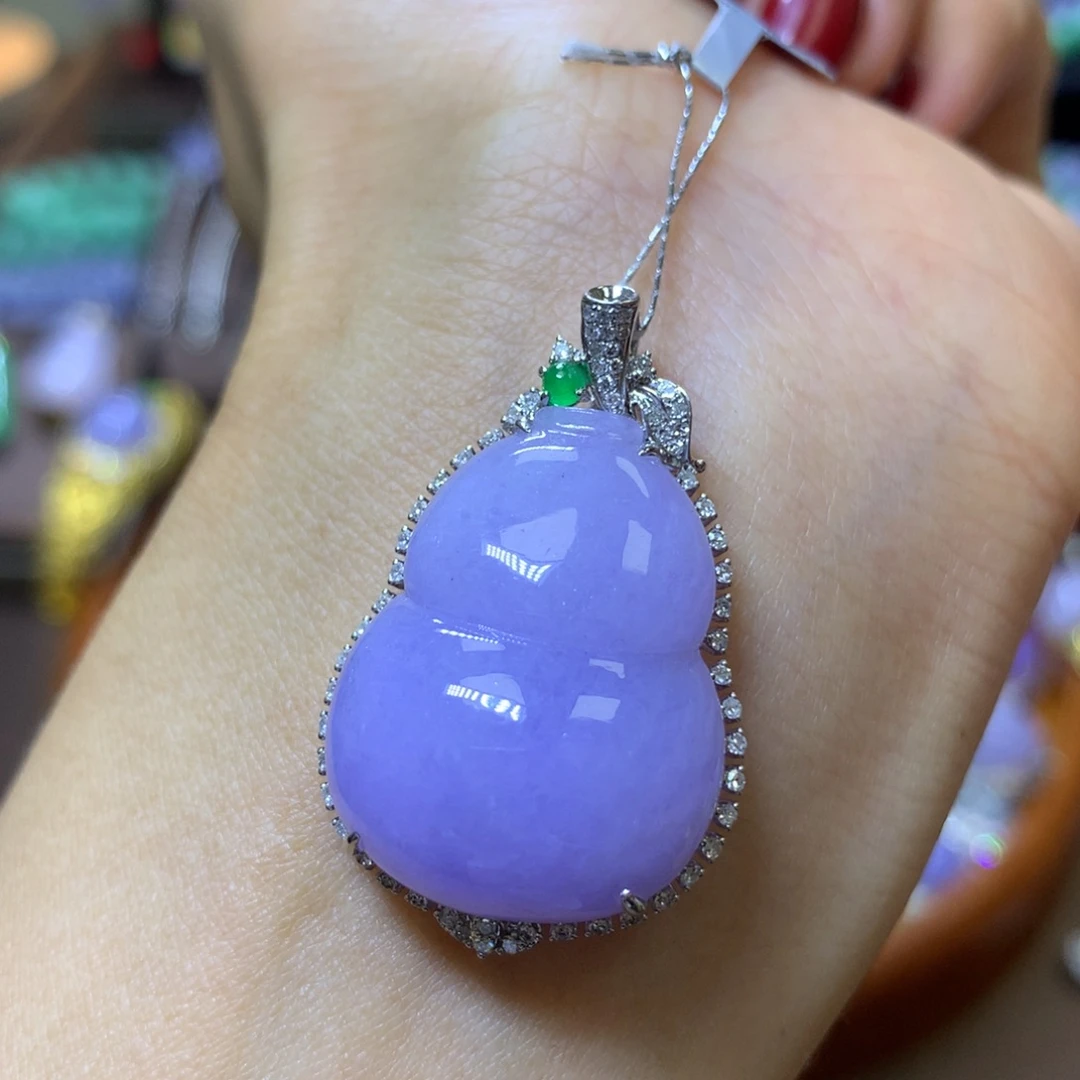 【闪购商品】翡翠颈饰18K金镶嵌翡翠