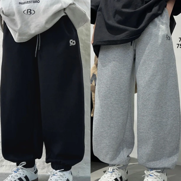 2025爱木橦运动裤男童春秋款韩版中大童休闲长裤