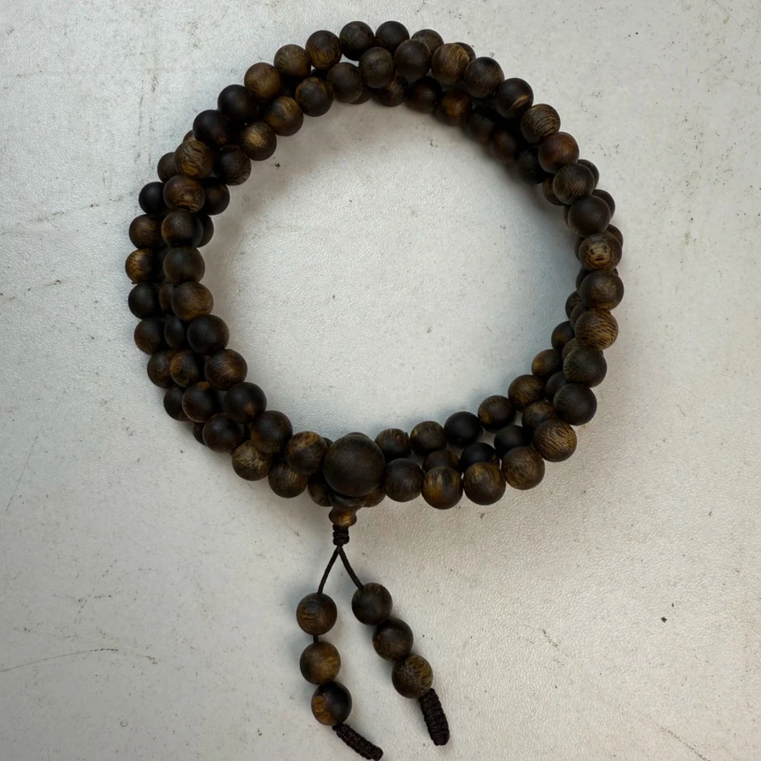 沉香C8-30奇楠沉香08圆珠多圈30克多样性发一