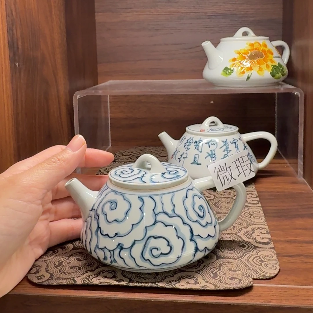 微瑕釉下彩纯手绘