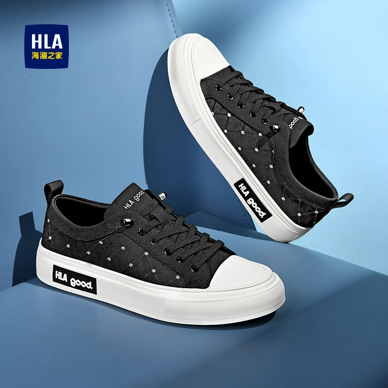 HLA/海澜之家男士新款时尚潮流百搭舒适休闲布鞋经典耐磨帆布鞋